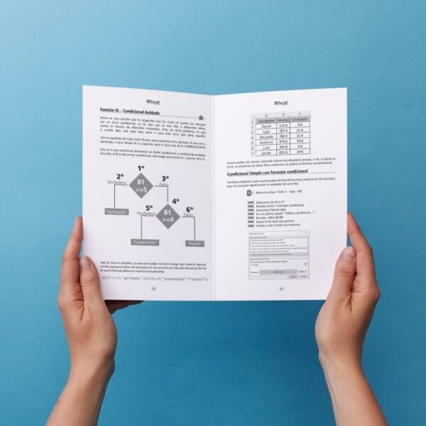 libro abierto de excel